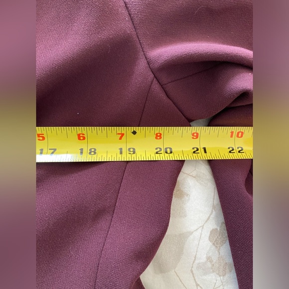 EUC Ann Taylor Factory plum purple blazer jacket contemporary 80’s look coat 12 - Picture 10 of 12